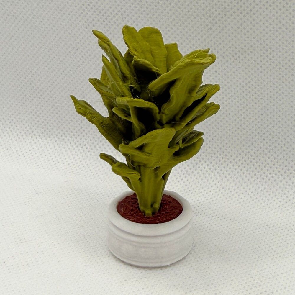 1:18 Dollhouse Miniature Bird of Paradise Plant Strelitzia Light Green Decor